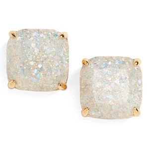 Kate Spade BNWT Opal Glitter Square Studded Earrings